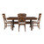 Powell Furniture Kraven Dark Hazelnut 5pc Dining Room Set