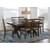 Powell Furniture Turino Rustic Umber Tan 7pc Dining Room Set