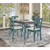 Powell Furniture Willow Teal Blue 5pc Dining Set