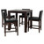 Progressive Furniture Athena Brown Black 5pc Counter Height Set