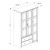 Palace Imports Grand Mocha Wardrobe with 5 Shelves