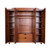 Palace Imports Kyle Mocha 4 Door Wardrobe With Mirrored Door With 2 Drawer And 8 Small Shelf