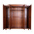 Palace Imports Kyle Mocha 4 Door Wardrobe With Mirrored Door With 2 Drawer And 8 Small Shelf