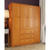 Palace Imports Family Honey Pine 8 Small and 3 Large Shelf Wardrobe