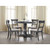 Acme Furniture Leventis Light Brown Weathered Gray 5pc Dining Room Set