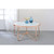 Acme Furniture Alivia Rose Gold Frosted Glass Top 3pc Coffee Table Set