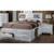 Acme Furniture Ireland White 4pc Bedroom Set With King Storage Bed
