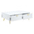 Acme Furniture Gaines White High Gloss 3pc Coffee Table Set