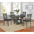 Coaster Furniture Lavon Black Medium Grey 5pc Dining Room Set