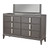 Alpine Furniture Lorraine Dark Grey Dresser and Mirror