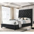 Crown Mark Chantilly Black King Bed