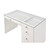 Crown Mark Morgan White Vanity Desk