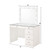 Crown Mark Morgan White Vanity Desk