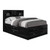 Global Furniture Linda Black 4pc Bedroom Set With King Platform Bed