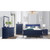 Global Furniture Charlie Blue LED Dresser And Mirror