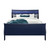 Global Furniture Charlie Blue 4pc Bedroom Set With Queen Bed