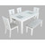 Jofran Furniture Urban Icon White 6pc Dining Room Set