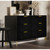 New Classic Furniture Kailani Black Velvet Dresser And Mirror