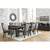 Ashley Furniture Hyndell Gray Dark Brown 9pc Dining Room Set