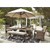 Ashley Furniture Beachcroft Beige 6pc Outdoor Dining Set