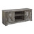 Ashley Furniture Wynnlow Gray Entertainment Center With Fireplace Insert Glass Stone