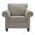 Ashley Furniture Shewsbury Pewter Fabric Chair And Ottoman Set