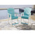 Ashley Furniture Eisely Turquoise White 3pc Outdoor Counter Set
