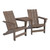 Ashley Furniture Emmeline Brown Adirondack Chair With Tete A Tete Table Connector