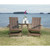 Ashley Furniture Emmeline Brown Adirondack Chair With Tete A Tete Table Connector