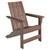 Ashley Furniture Emmeline Brown Adirondack Chair With Tete A Tete Table Connector