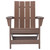 Ashley Furniture Emmeline Brown Adirondack Chair With Tete A Tete Table Connector