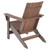 Ashley Furniture Emmeline Brown Adirondack Chair With Tete A Tete Table Connector