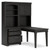 Ashley Furniture Beckincreek Black 4pc Bookcase Wall Unit With Desk