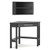Ashley Furniture Otaska Black Home Office Corner Desk With Bookcase