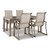 Ashley Furniture Beach Front Beige 5pc Outdoor Dining Set