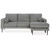 Ashley Furniture Hazela Charcoal Sofa Chaise Sectional