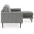 Ashley Furniture Hazela Charcoal Sofa Chaise Sectional