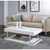 Acme Furniture Aspers White High Gloss Chrome Coffee Table