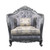 Acme Furniture Ariadne Platinum One Pillow Chair