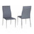 4 Chintaly Imports Elsa Gray Contour Back Stackable Side Chairs
