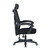 Chintaly Imports Black Computer Chair with Headrest and Padded Arms