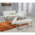 Chintaly Imports Linden White Backless Long Benches