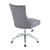Chintaly Imports Gray Pneumatic Tufted Back Computer Chair