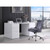 Chintaly Imports Gray Pneumatic Tufted Back Computer Chair