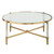 Chintaly Imports Denali Clear Glass Round Cocktail Table