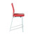 Chintaly Imports Molly Chrome Red Counter Stools