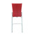 Chintaly Imports Molly Chrome Red Counter Stools