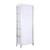 Chintaly Imports Clear Polished Stainless Steel Tempered Glass Curio