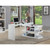 Chintaly Imports Gloss White Motion Home Office Desk