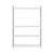 Chintaly Imports Contemporary Gloss White and Glass Bookcase